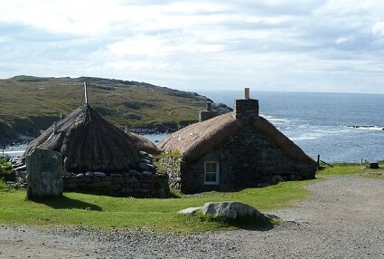 Blackhouses at Gearrannan, Stornoway, Hebrides. Photography by Rob Farrow